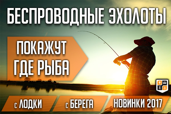 Поступление беспроводных эхолотов