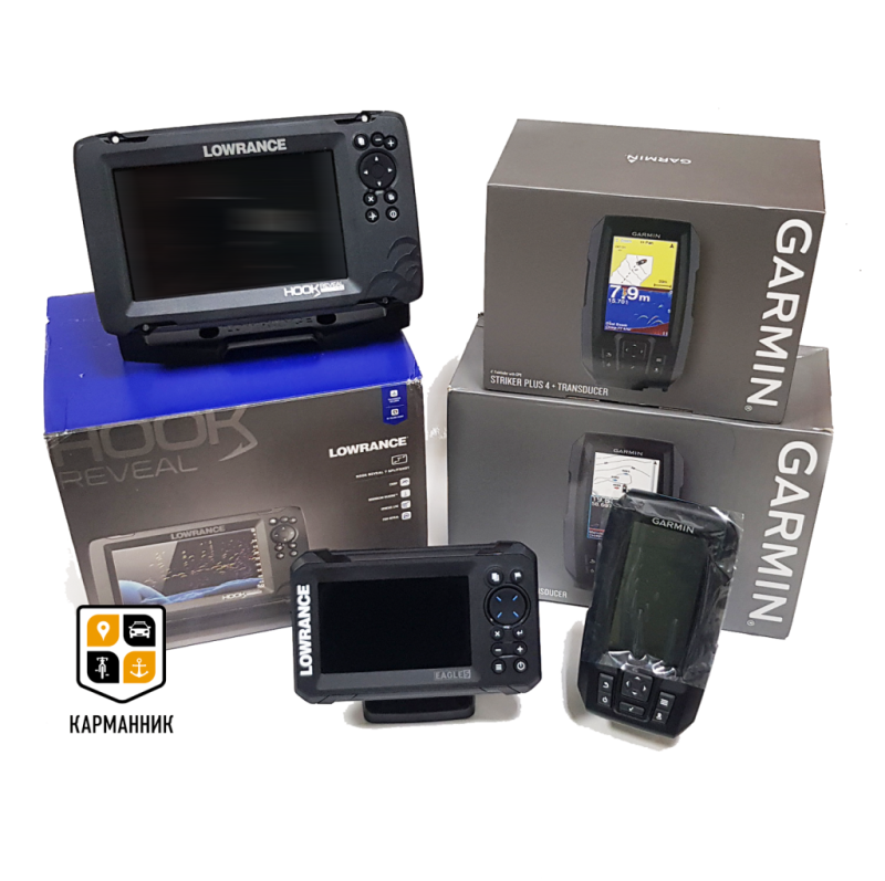 Поступление популярных эхолотов Lowrance и Garmin