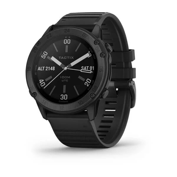 Умные часы Garmin Tactix Delta Sapphire Edition Черное DLC-покрытие с черным ремешком