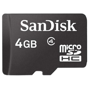 Карта памяти Micro SD SanDisk 4GB 4 class