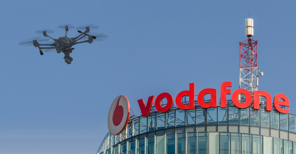 Vodafone приступил к тестированию новой системы слежения за Квадрокоптерами